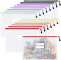 Sooez 14 Pack Mesh Zipper Pouch Bags, A4 Letter Size, Zipper Bags by Sooez