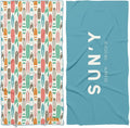 SUN'Y Waffle Microfiber Beach Towel – Sand Free, Quick Dry, Ultra Absorbent by SUNY