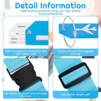Weewooday 8 Pcs Luggage Straps Suitcase Tags Set - Image 3