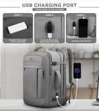 Carry On Backpack, 50L Extra Travel Laptop Backpack - Image 4