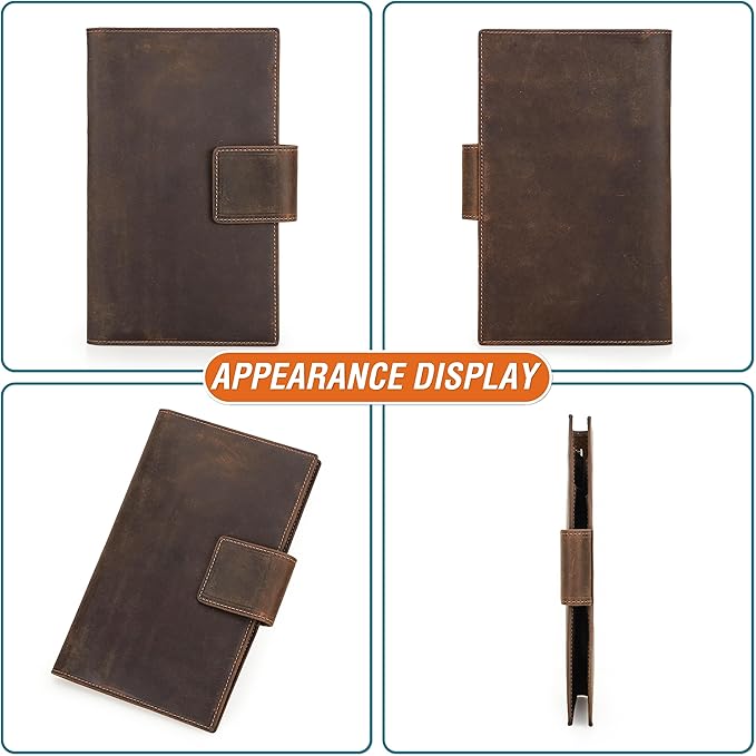 Top Grain Leather Travel Passport Wallet Holder - Image 9
