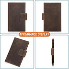 Top Grain Leather Travel Passport Wallet Holder - Image 9
