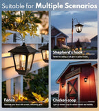 PASAMIC 2 Pack Solar Wall Lights - Image 7