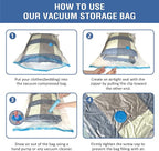 8 Jumbo Vacuum Storage Bags, Space Saver Bags Compression Storage Bags - Image 7