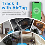 Airtag Wallet for Men, with Money Clip 11 Cards Slim Front Pocket Leather RFID - Image 8