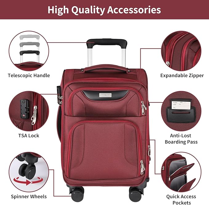3-Piece Softside Expandable Luggage Set - Image 7