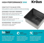 KRAUS Kore 21 Inch Undermount Workstation 16 Gauge Stainless Steel Single Bowl - Image 8