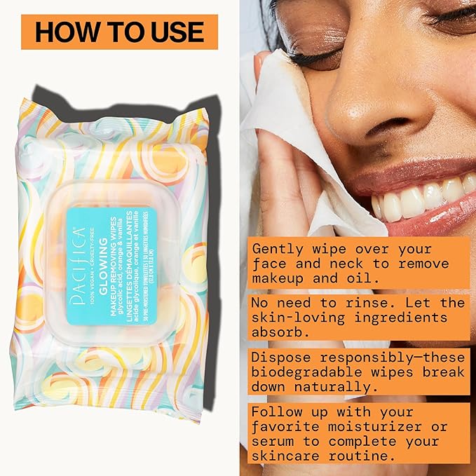 Pacifica Makeup Remover Face Wipes - Image 8