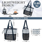 Beach Bag with Zipper - Image 3