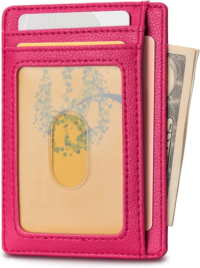 Buffway Slim Minimalist Front Pocket RFID Blocking Leather Wallets - Image 2