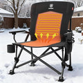 EVER ADVANCED Heated Oversized Foldable Camping Chair by EVERADVANCED