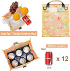 SUNNY BIRD Insulated Lunch Bag Rolltop Lunch Box Tote Bag - Image 3