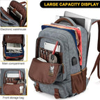 Tzowla Canvas Laptop Backpack, Bag - Image 3
