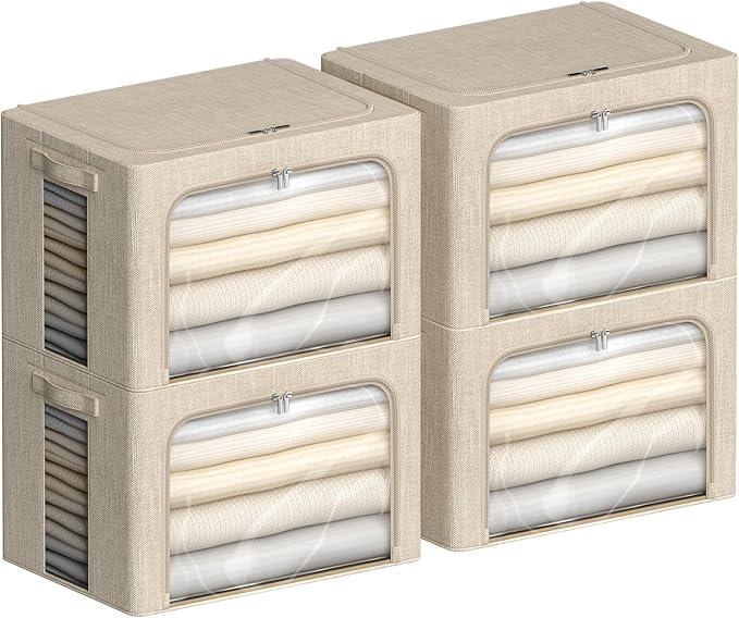 4 Pack Clothes Storage Bins - Image 9