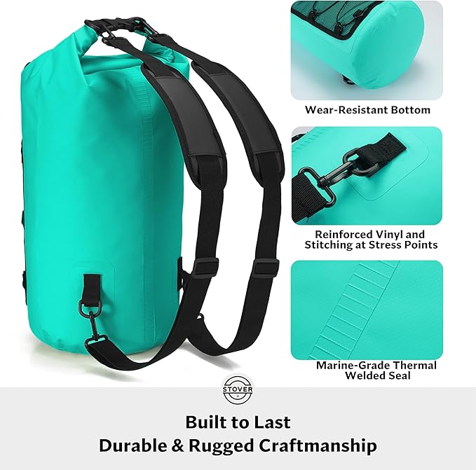 STOVER 5/10/25/30/40/55L Waterproof Backpack- Floating Dry Bag - Image 4