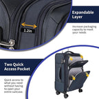 3-Piece Softside Expandable Luggage Set - Image 3