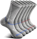 BULLIANT Compression Socks for Men 6Pairs, Athletic Crew Socks Cushioned For by BULLIANT