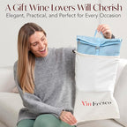 Two Bottle Rolltop Wine Tote Bag – Stylish PU Leather Wine Backpack - Image 7