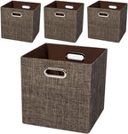 Storage Bins Cube Containers Boxes, Thick and Heavy Duty Fabric Drawers by Posprica