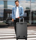 feilario 20in Aluminium Frame PC Hard Shell Spinner Wheels Luggage, Built-In - Image 8