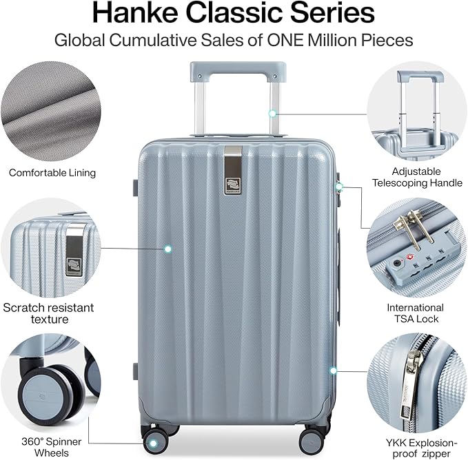 Hanke 24 Inch Luggage Suitcases - Image 3