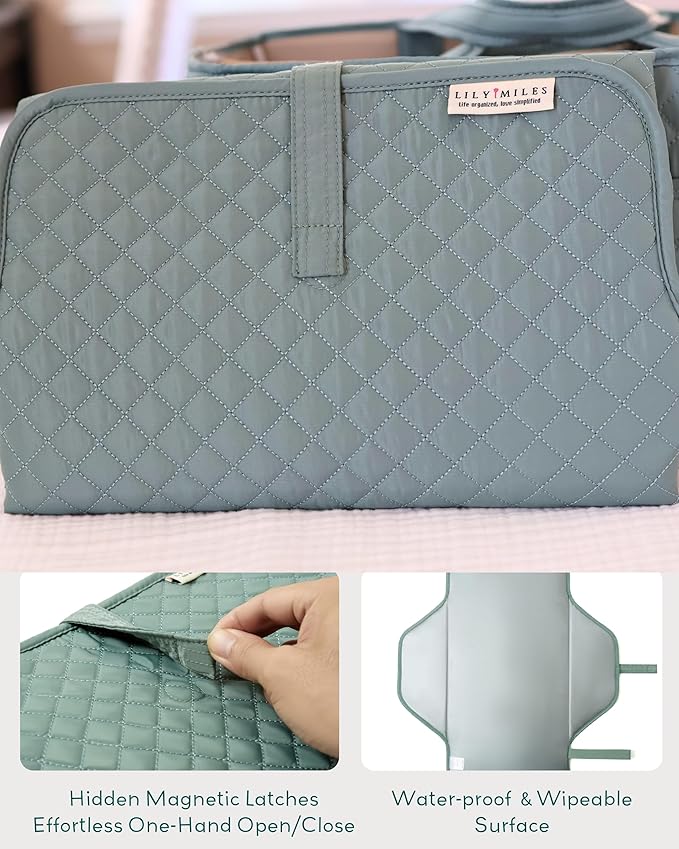 Lily Miles Baby Changing Pad Portable, Diaper Changing Mat - Image 3