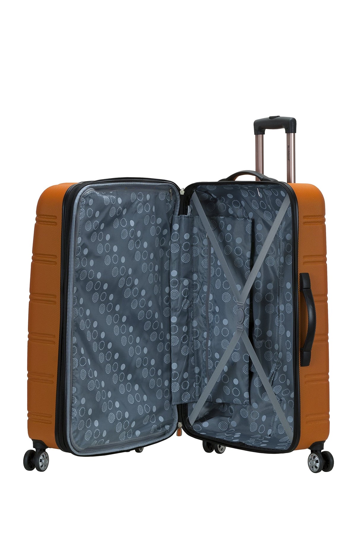 Melbourne Hardside Expandable Spinner Wheel Luggage (Orange / Checked Large 28")