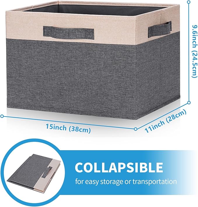 GhvyenntteS Large Fabric Storage Bins - Image 2