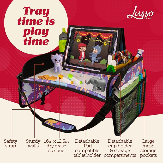 Lusso Gear Kids Travel Tray for Car - Image 2