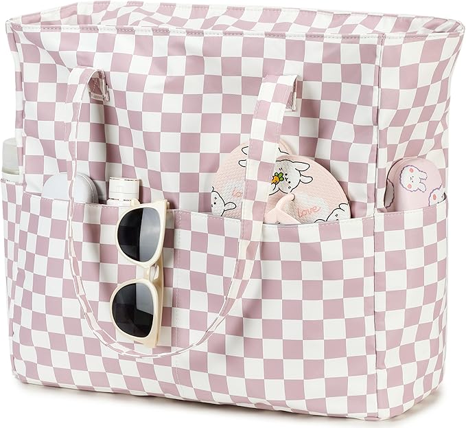 LEDAOU Beach Bag Waterproof Sandproof Women Tote Bag Pool Bag - Image 8