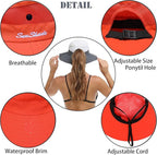 Womens Summer Sun Hat Beach Hat Wide Brim Outdoor UV Protection Hat Foldable - Image 3