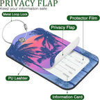 2 Pack Luggage Tag for Suitcase Sunset - Image 3