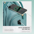 Verage 18x14x8in Spinner Underseat Carry-On Luggage -Airplane Personal Item Bag - Image 3