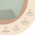 Crane Baby Fitted Sheet, Soft Cotton Fitted Sheet - Image 2