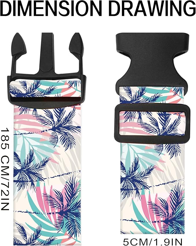 Luggage Straps for Suitcases, Adjustable Travel Belt, Durable Wide Luggage Strap - Image 5