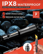 3-in-1 Fire Starter Survival Tool -Titanium Emergency Whistle, Kerosene Lighter - Image 4