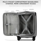 Carry On Luggage, 20 Inch Top Opening Aluminum Frame Lightweight Airline - Image 2