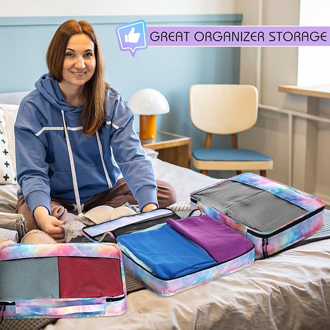 5 Pcs Packing Cubes for Suitcase Large Travel Cubes Carry on Luggage Organizer - Image 6
