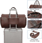 Modoker Convertible Leather Garment Bag, Carry on Garment Bags - Image 3
