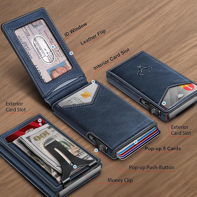 BULLIANT Men Wallet, Money Clip Wallet Slim - Image 2