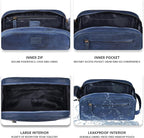LEATHER VILLAGE Premium Leather Toiletry Travel Pouch - Image 3