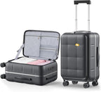 MGB 20 Inch Top Open Carry On Luggage 22x14x9 Airline Approved, Hard Shell by MGB