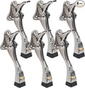 6 Packs Heavy Duty Kickdown Door Stopper, One Touch Adjustable Kickdown Door by ENYZTBI
