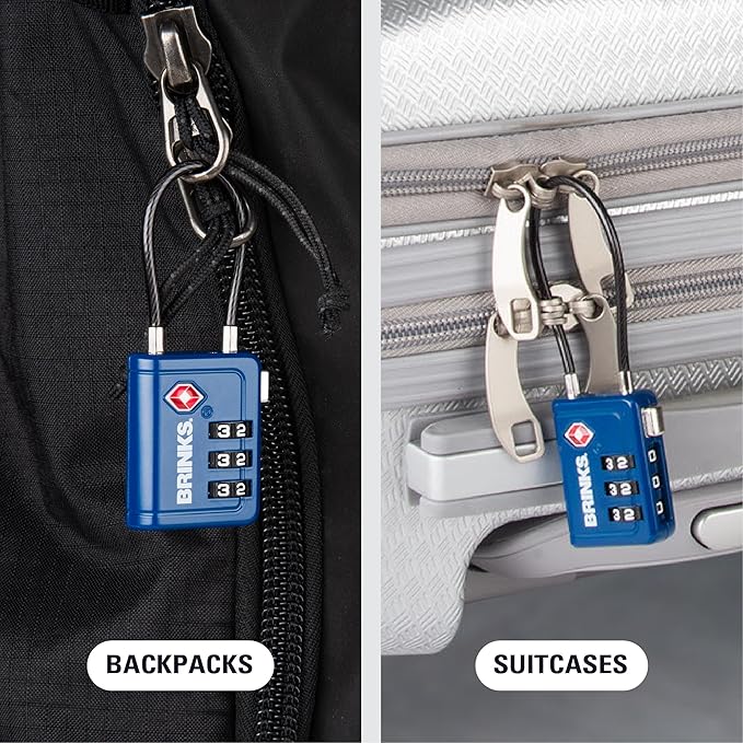 Brinks TSA Accepted Indicator Luggage Lock, New More Secure TSA008 Key - Image 7