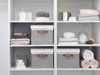 StorageWorks Storage Bins with Lids, Decorative Storage Boxes with Lid and PU - Image 7