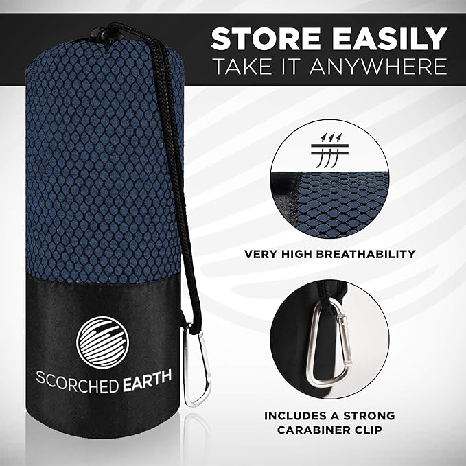 ScorchedEarth Microfiber Travel & Sports Towel Set - Image 3