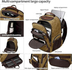 Travel Laptop Backpack 17.3 inch XL Computer Backpack - Image 3