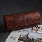 Genuine Napa Leather Watch Roll Travel Case - Image 8