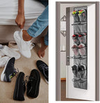 Over The Door Shoe Organizer, 14 Large Mesh Pockets Hanging Shoe Rack - Image 6