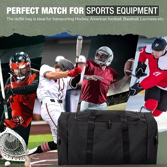 Jetstream Heavy Duty Multi Pocket Durable Sports Gym Equipment Travel Duffel Bag - Image 4
